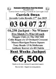 jan 17 2019 lotto result